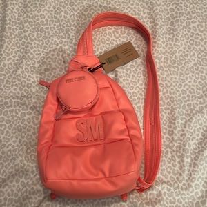 Steve Madden Bjayaa Ocean Coral backpack with coin purse. Brand new with tags